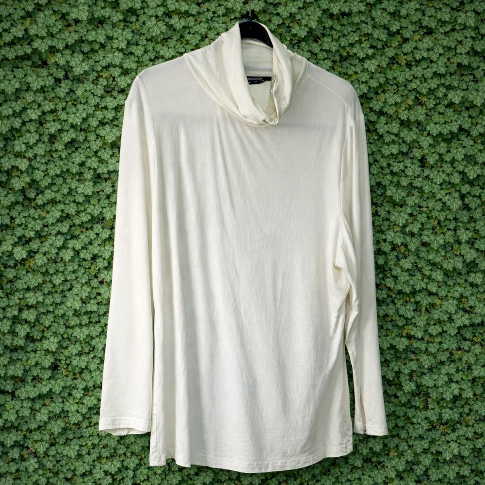 Ivory Turtleneck Long Sleeve Top | Size 12